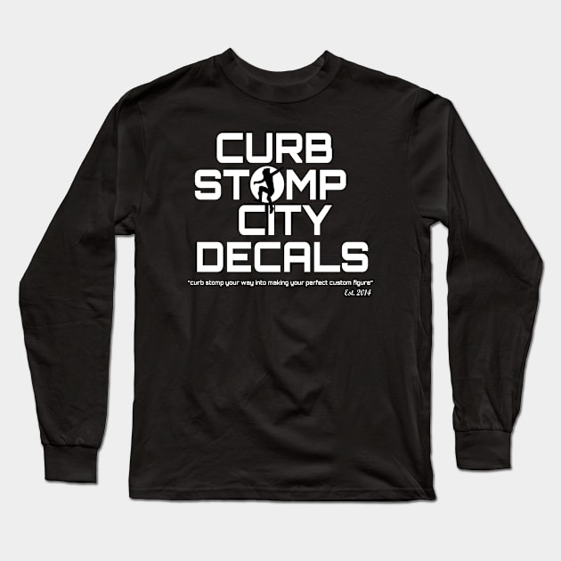 CurbStompCityDecal EST. 2014 Long Sleeve T-Shirt by SrikSouphakheth